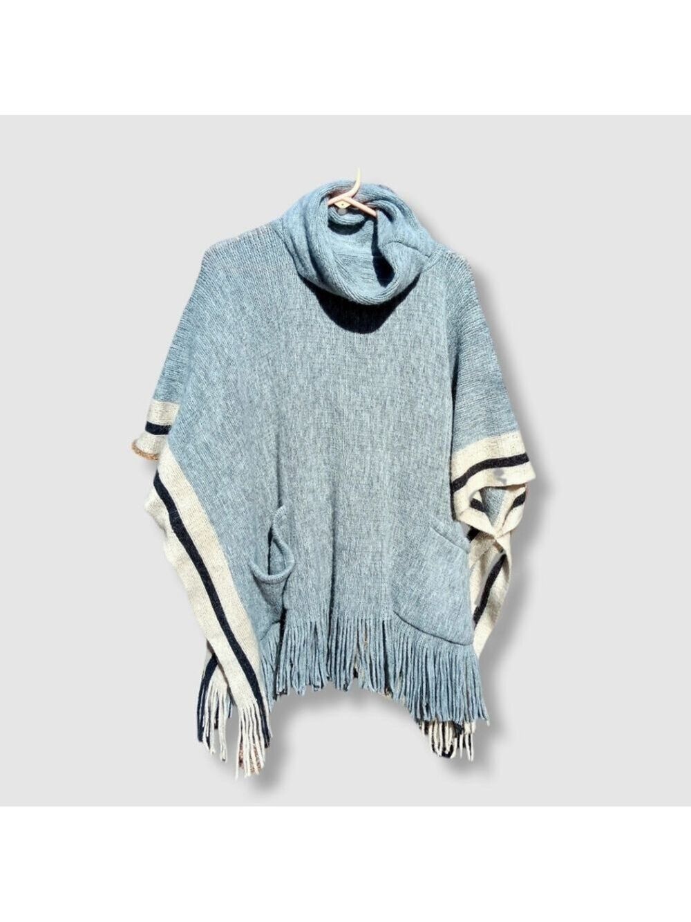 Steve Madden Fringed Poncho OS